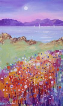 "Moonflowers with rocks"