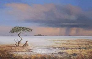 "The Three Palms at Etosha"