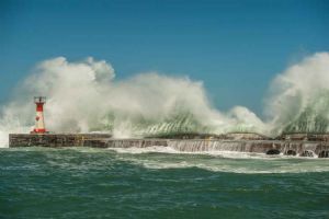 "Rough Seas at Kalk Bay Harbour"