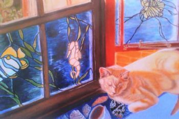 "Cat in Window"