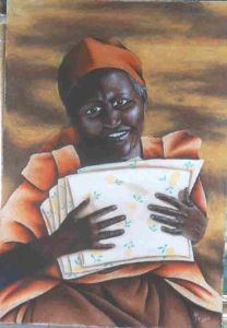 "Lady with gift"