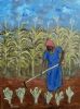 "Woman Tending Her Crops"