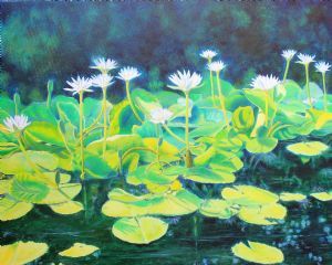 "Blue Water Lilies"