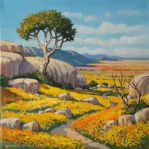 "Namaqua Scene with Quiver Tree"