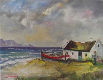 "Cottage with Boat"
