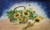 "Sunflowers in Basket"