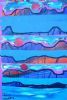 "Abstract Landscape with 3 Red Balloons"