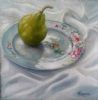 "Pear on a China Plate"