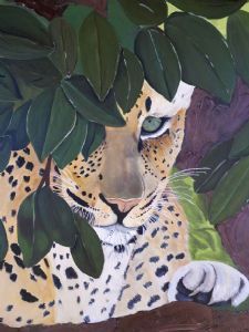 "Leopard Hiding"