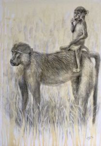 "Baboon Mother and Infant"