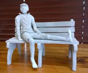 "Boy on Bench"