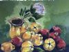 "Yellow Jug Quinces And Pomegranets"