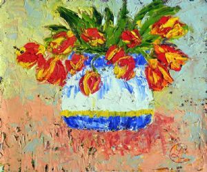 "Red and Yellow Tulips"