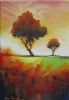 "Two Trees on Sunlit Plane"