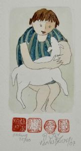 "Girl with Lamb"