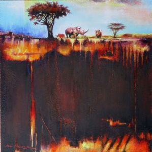 "Rhinoceros and Earth No 3"