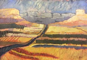 "Fragmented Landscape - Oranje"