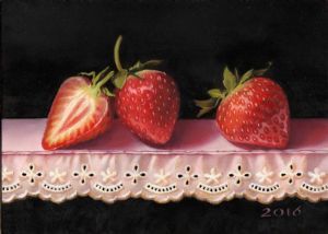 "Strawberries on Lace"
