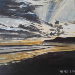 "Grotto Beach, Sunset"