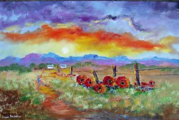 "Fence Poppies"