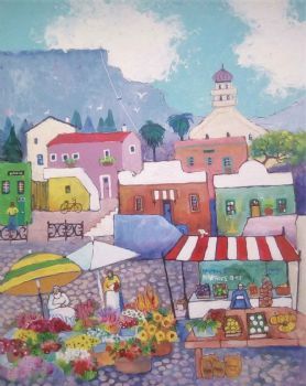 "Flower and Fruit Sellers, Malay Quarter"