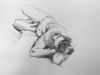 "Figure Drawing 1 - Reclining Male Nude"