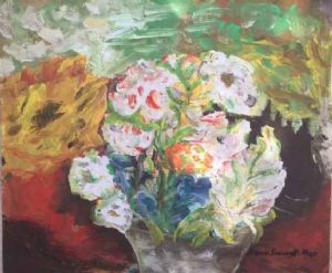 "Vase With Fantasy-Bouquet"