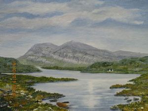 "Mount Arkle Above Shores of Loch Stack "