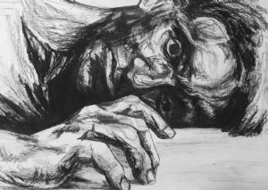 "Charcoal Exspresion 3 (Lost in Thoughts)"