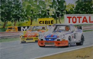 "Porsches at Le Mans 1973"
