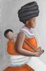 "Xhosa woman with a baby on her back"