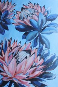 "A Protea in Blue"