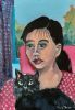"Woman with a Black Kitten"