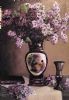 "Black Ming Vase and Pletranthus"