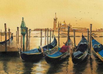 "Sunset in Venice"