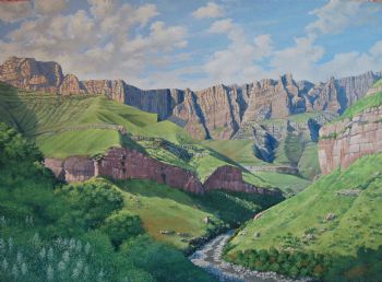 "The mighty Drakensberg Mountains"