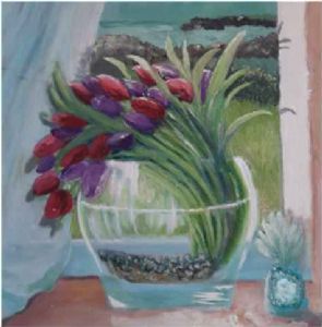 "Still life  Original Oil painting Circle of life"