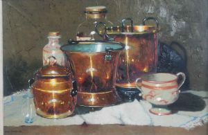 "The Still Life with Cooper Pots"