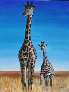 "Girraffe Mother And Calf 2"