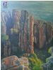 "Handpainted Oil Valley of desolation"