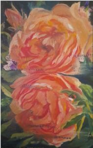 "Flower Power Peonies Oil Painting"
