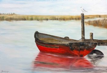 "Red Fisherman's Boats"