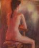 "Seated Nude"