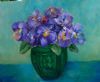 "Pansies In Chinese Vase"