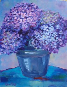 "Hydrangeas in Blue"