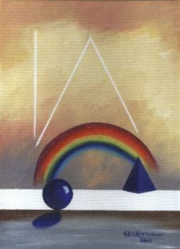 "Rainbow, Ball and Pyramids"