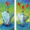"Blue Vases and Red Tulips"
