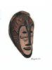 "African Mask 6 (set of 2)"