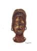 "African mask 17 (set of 2)"