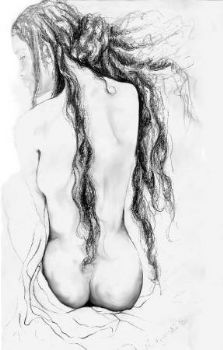 "Nude in pencil, study"